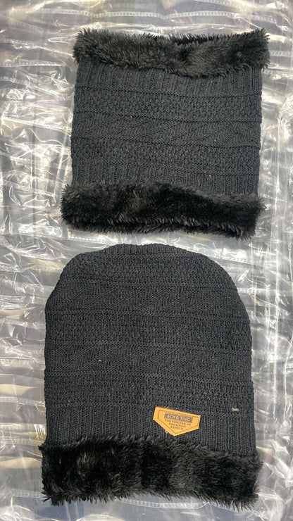 Men Woolen Cap with Face Cover (Pack of 2)